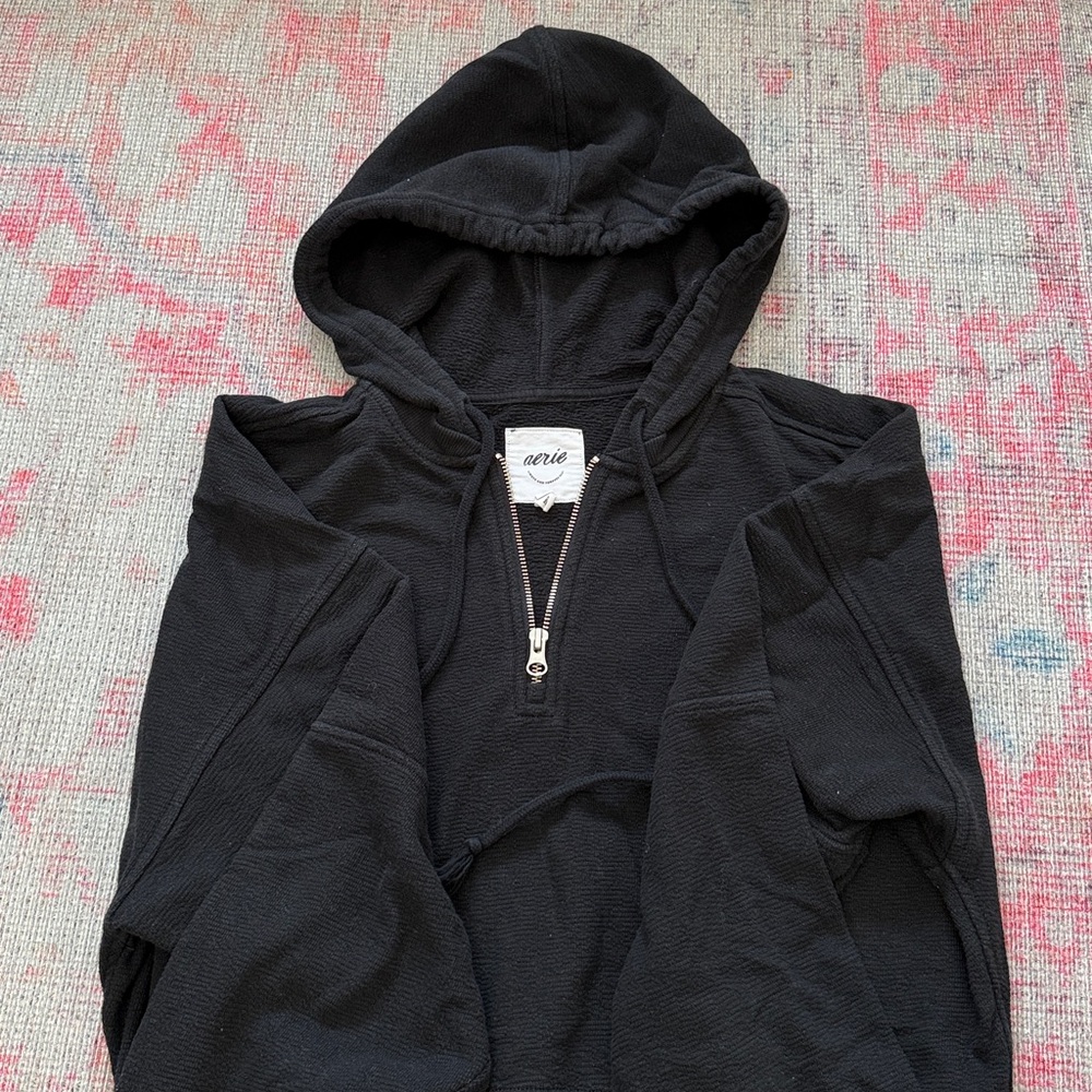 Aerie Black Hoodie Sweatshirt